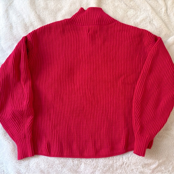 Anthropologie Maeve Easy Pullover Sweater Pink Red Size XS - Picture 8 of 11